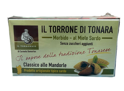 Torrone morbido, ricetta artigianale, in confezione floreale da 300 grammi