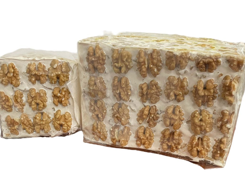 Torrone morbido alle noci, formato da 500 grammi